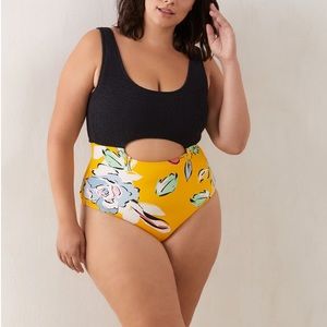 Floral Print Cutout One-Piece Swimsuit - Everyday Sunday - Pennington’s